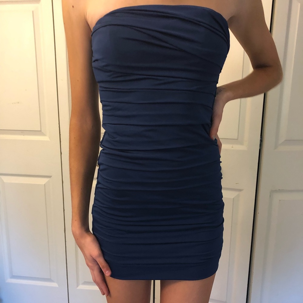 Navy blue formal dress